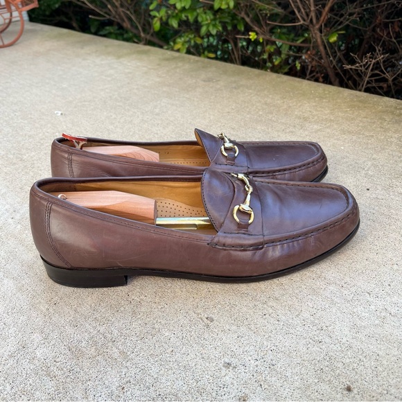 EXCELLENT Cole Haan Bit Loafer Sz 12 D/M Fine Leather Brown Mens Shoes Worn 3X - Picture 2 of 9